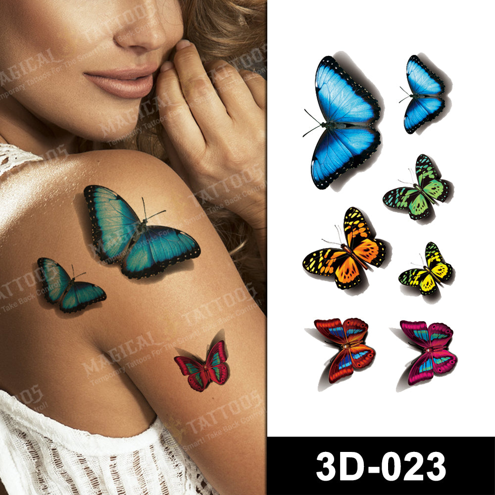 3D - Butterflies